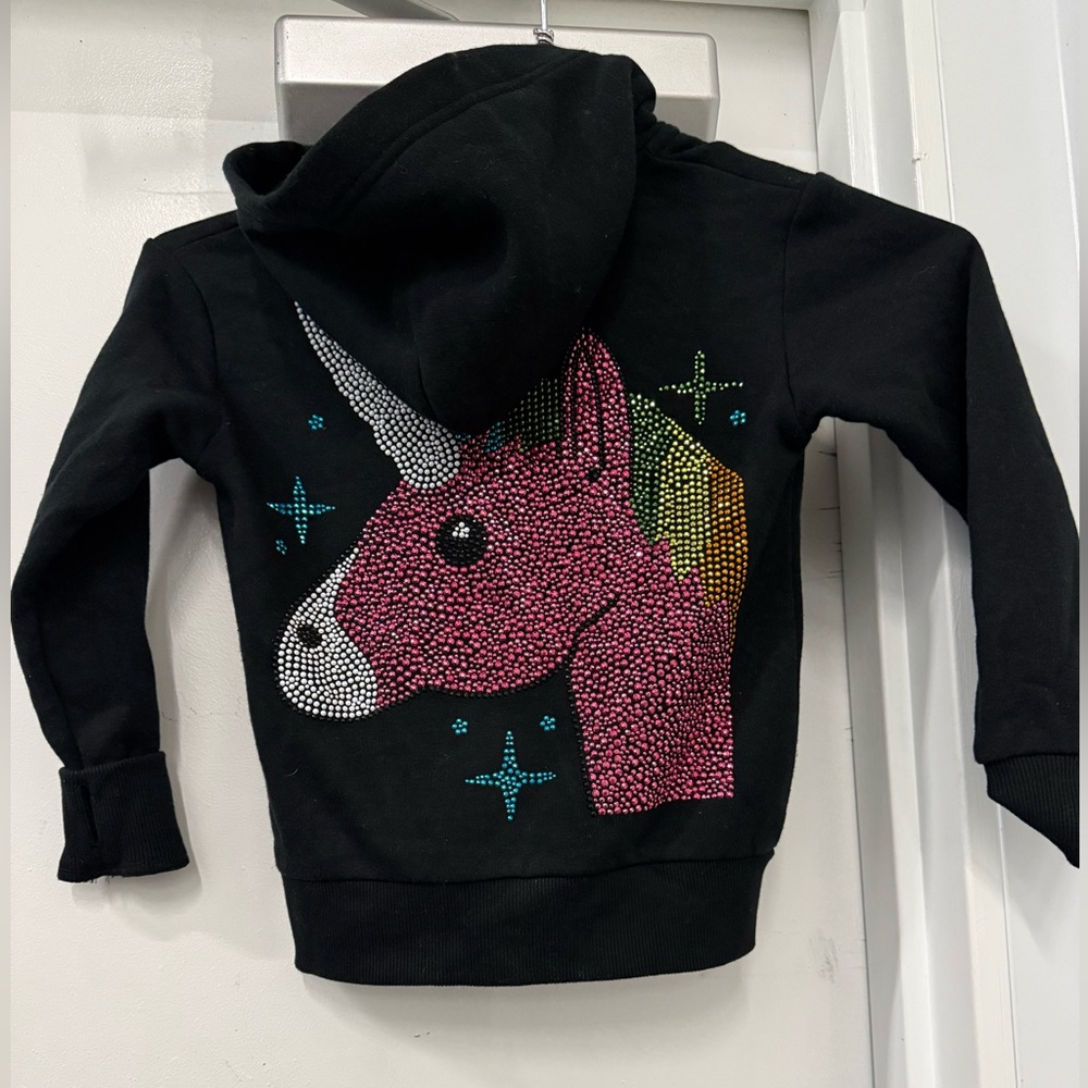 Black Unicorn Hoodie for Kids